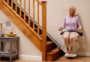 stairlift seated